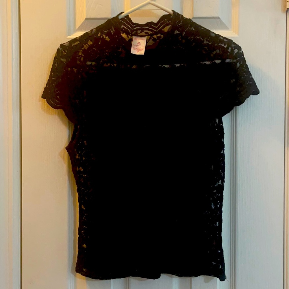 embroidered black shirt
